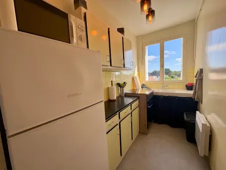 Appartement 1 chambre avec balcon face mer, 50m plage : photo 5