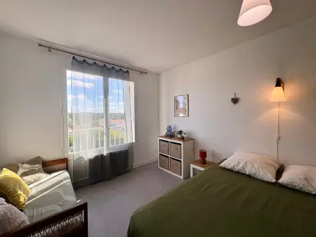 Appartement 1 chambre avec balcon face mer, 50m plage : photo 9