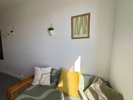 Appartement 1 chambre avec balcon face mer, 50m plage : photo 12
