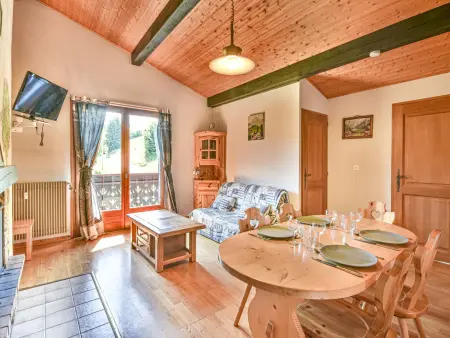 Location appartement à Les Gets, T3 40m² Calme - 6 pers, Proche Navette, Balcon, TV, Lave-vaisselle, Parking - Les Gets