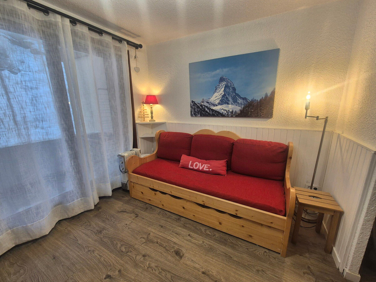 Studio rénové 24m² avec balcon, accès direct pistes - Photo 1