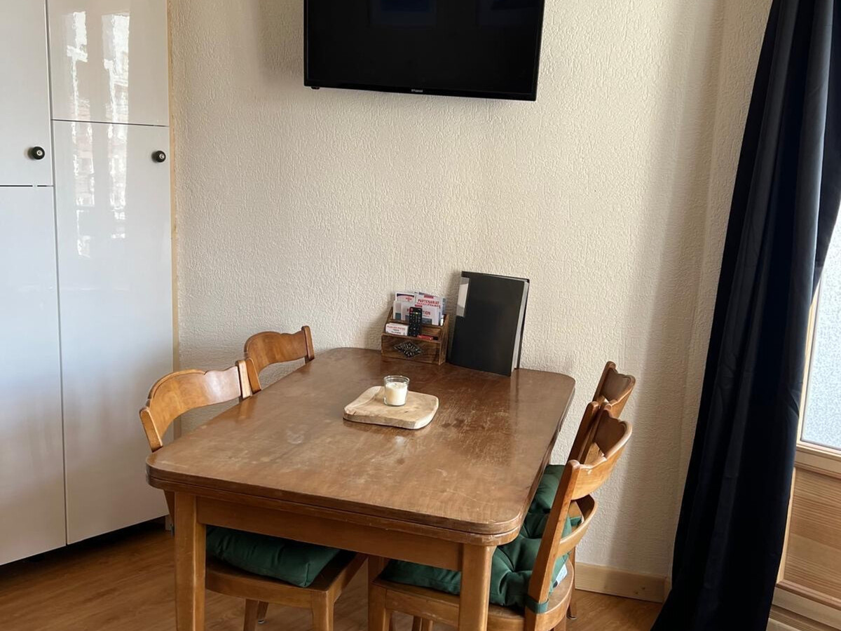 Studio 25m² rénové Tignes, 4 personnes, balcon - Photo 4