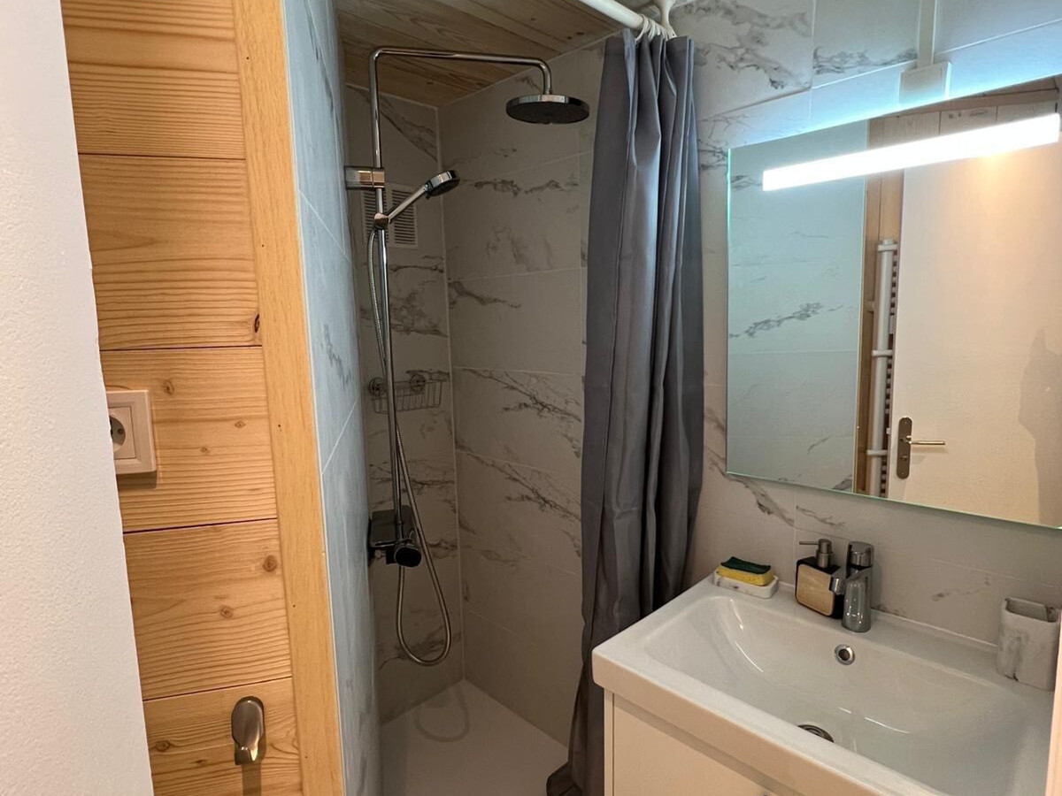 Studio 25m² rénové Tignes, 4 personnes, balcon - Photo 9