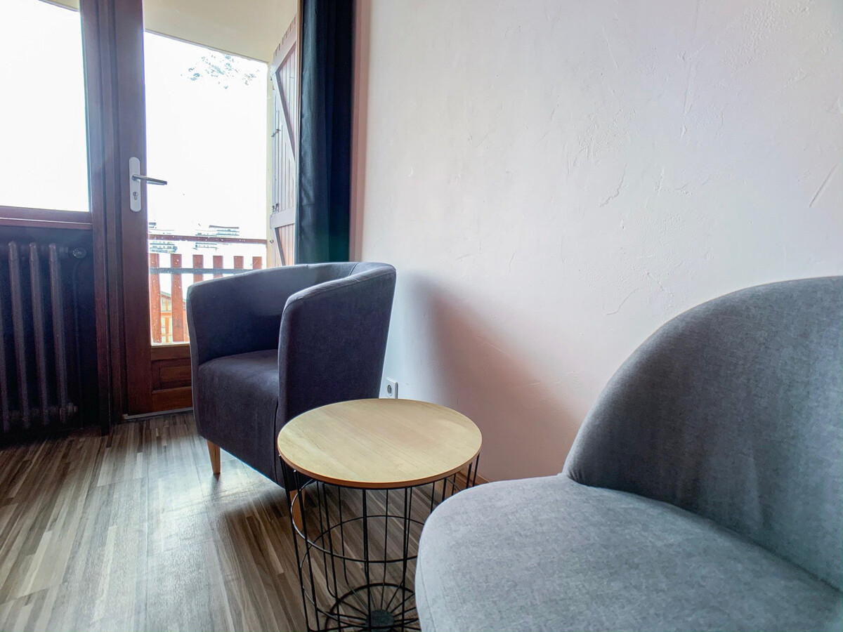 Studio 24m² rénové Tignes, balcon vue montagne - Photo 6