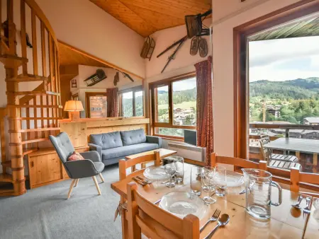 Location appartement à Les Gets, T2 duplex 5 pers aux Gets, proche centre, parking et tennis