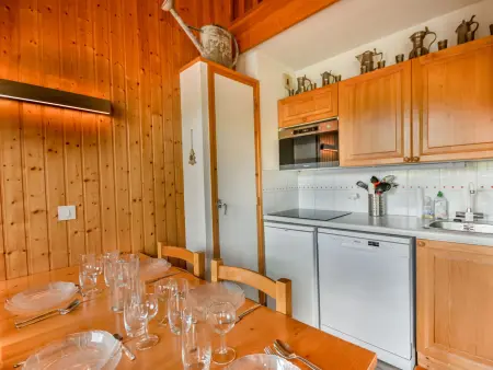 T2 duplex 5 pers aux Gets, balcon sud-est, parking : photo 3