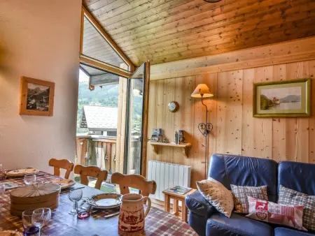 T2 duplex 6 pers aux Gets, parking couvert & navette ski : photo 2