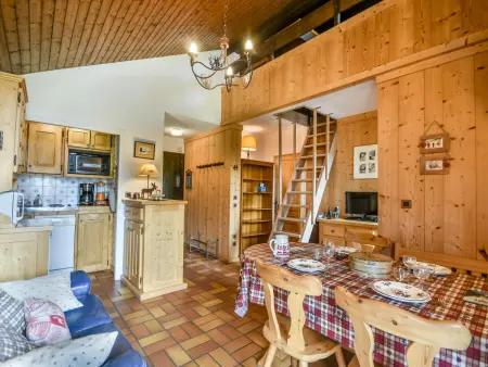 T2 duplex 6 pers aux Gets, parking couvert & navette ski : photo 3
