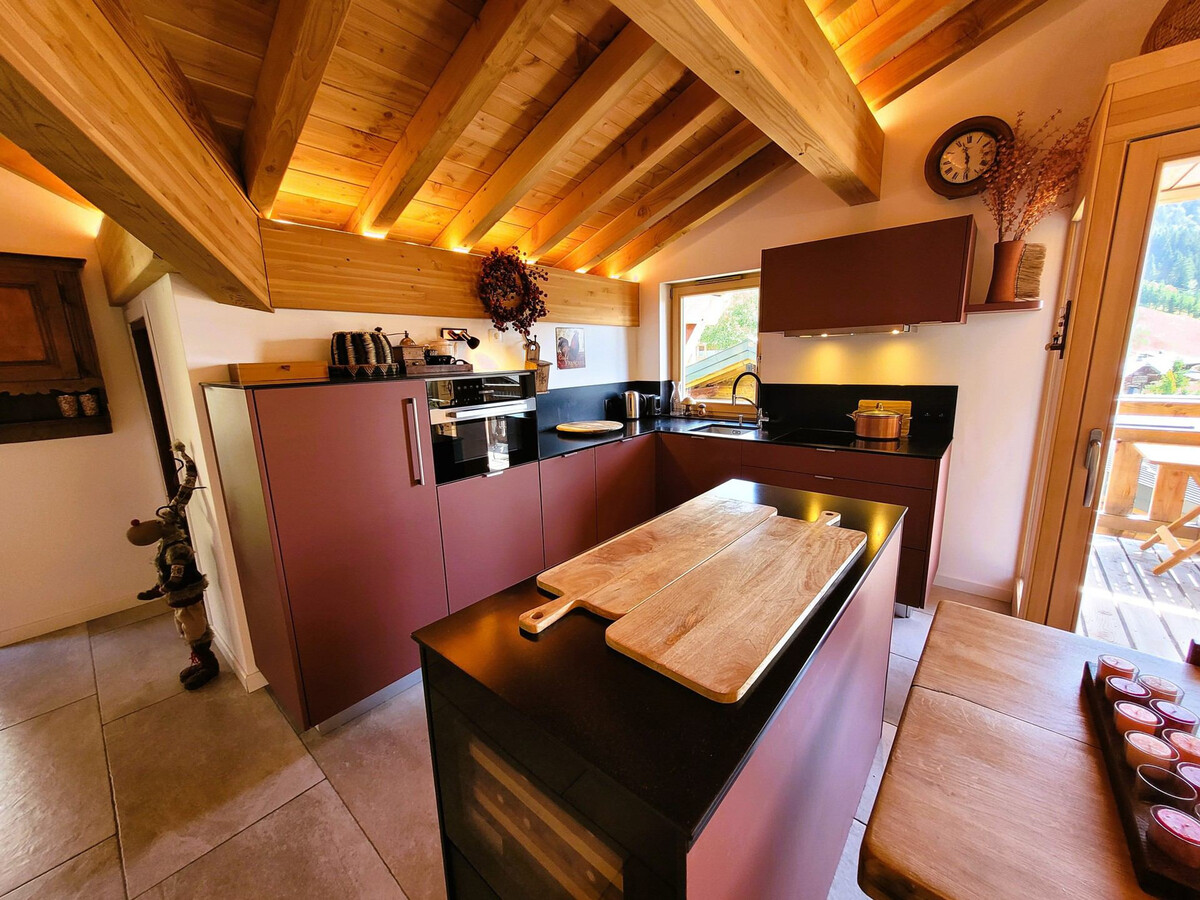 Appartement 88 m² Les Gets, terrasse Sud face aux pistes - Photo 4
