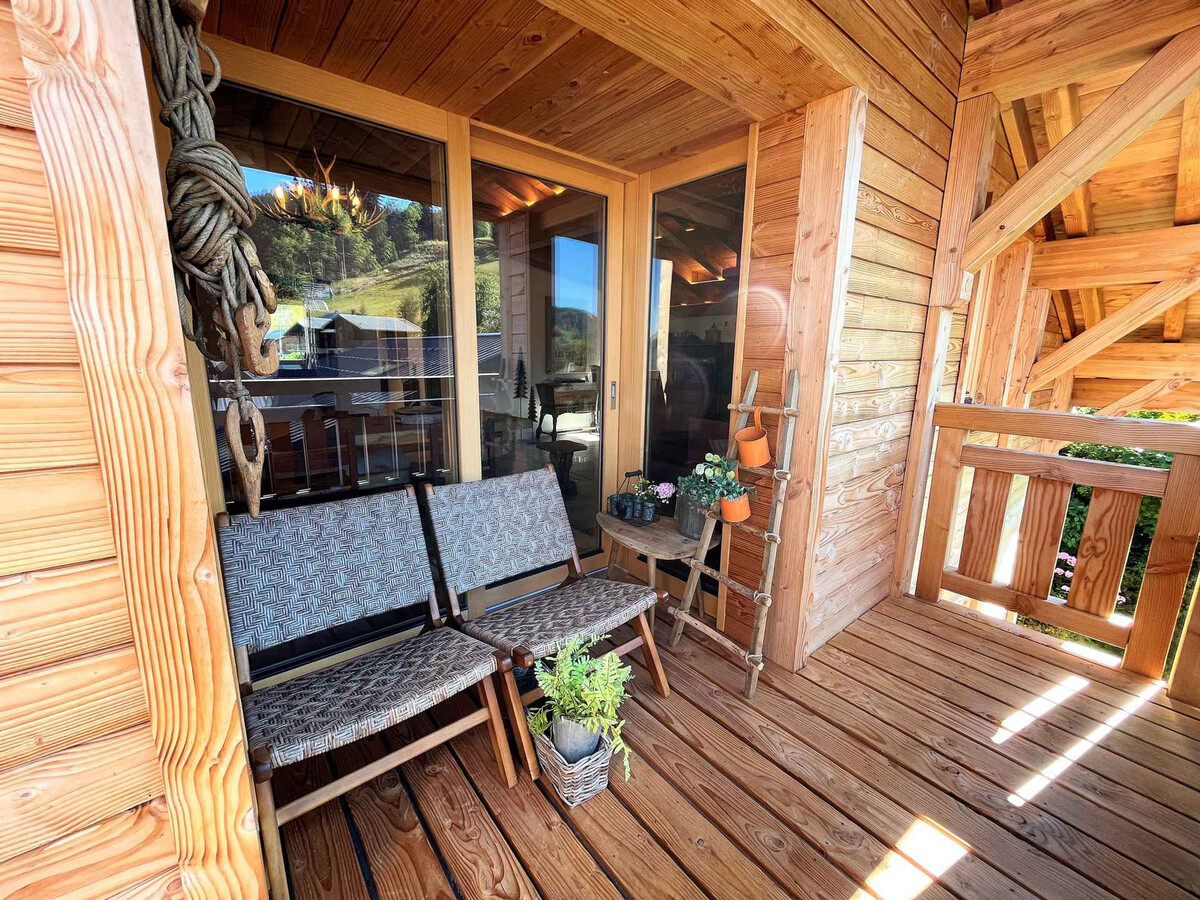 Appartement 88 m² Les Gets, terrasse Sud face aux pistes - Photo 13