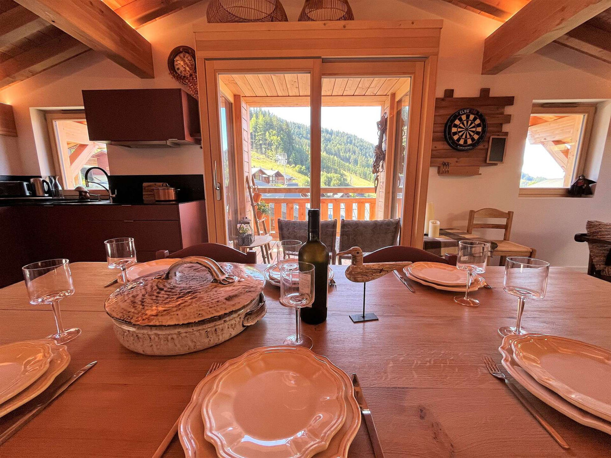Appartement 88 m² Les Gets, terrasse Sud face aux pistes - Photo 15