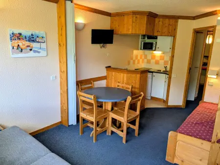 Studio 26m² divisible, balcon Sud aux pieds des pistes : photo 3