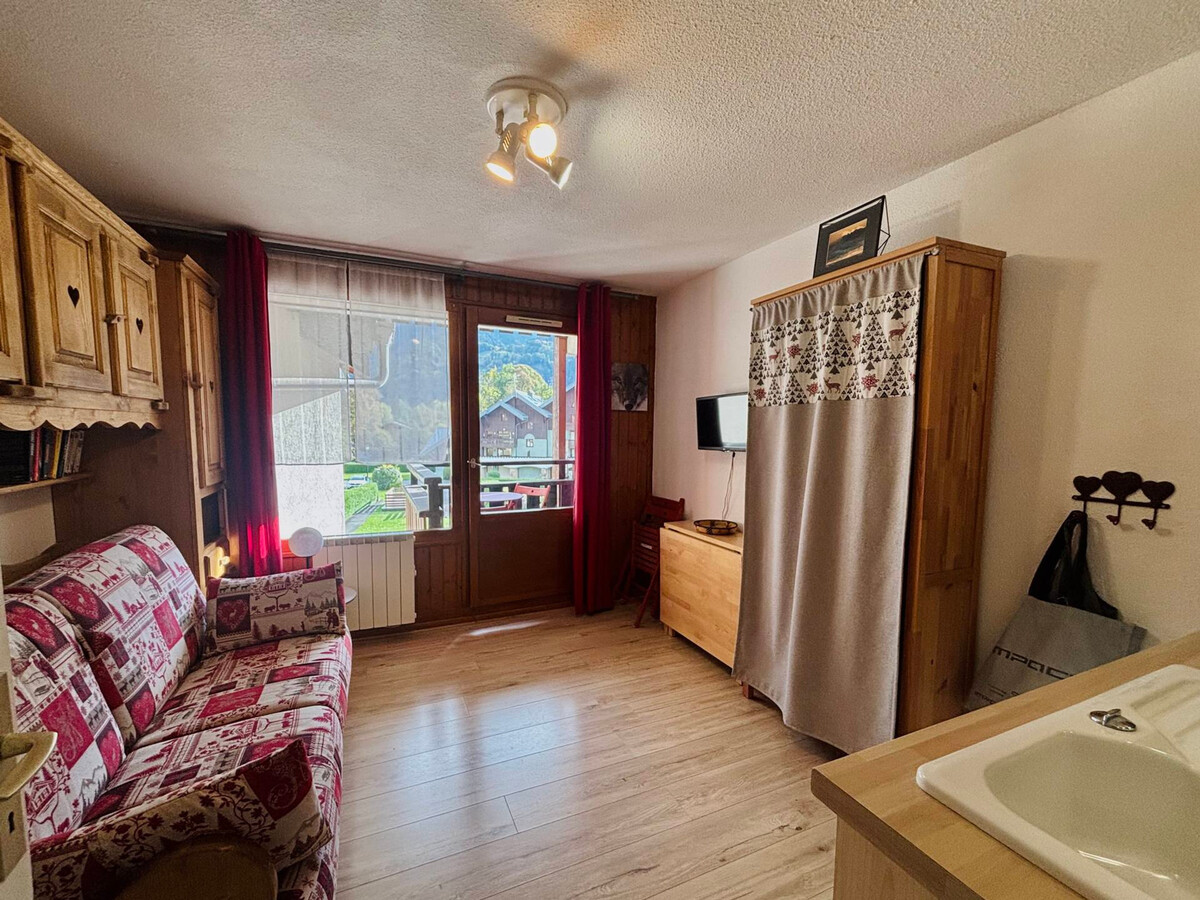 Studio Le Carlina, centre Samoëns, balcon sud et parking - Photo 1