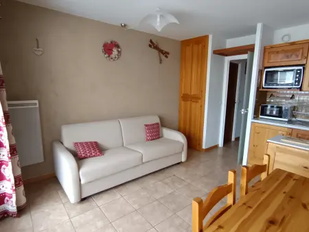 Appartement 31 m² plein sud avec balcon et vue pistes à Montgenèvre : photo 2