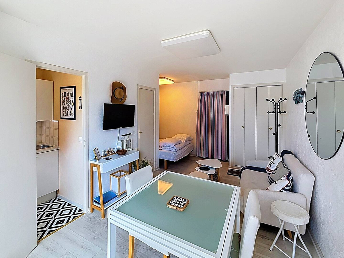 Studio cabine 4 pers face mer, balcon sud, parking - Photo 2