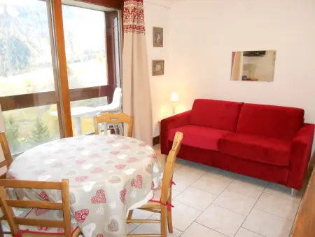 Location appartement à Le Corbier, Studio confortable aux pieds des pistes avec balcon