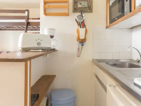 Studio 24m² aux pieds des pistes, balcon vue pistes : photo 5