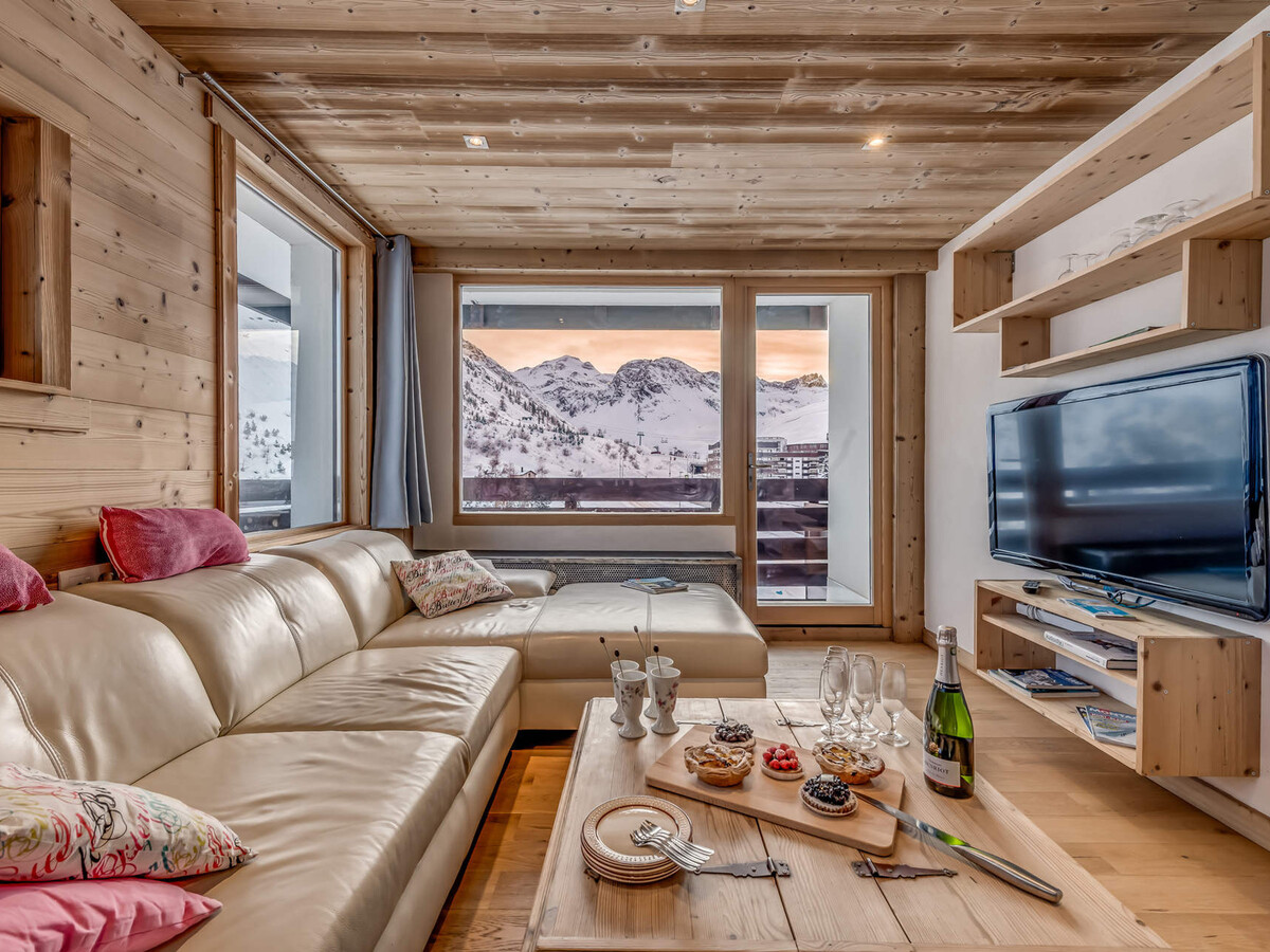3 pièces rénové 5 pers. Tignes, vue glacier, 2 balcons - Photo 1