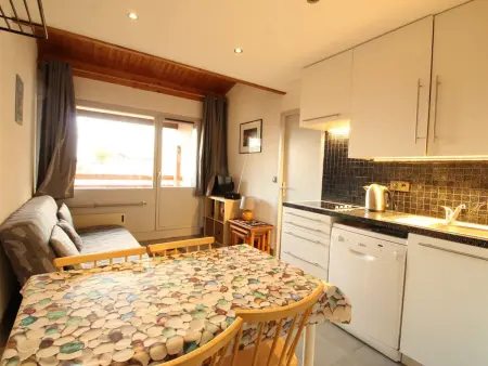 Location appartement à Les Carroz d'Arâches, Appartement rénové 2 pièces, 6 personnes, pied des pistes, proche commerces et services, parking inclus