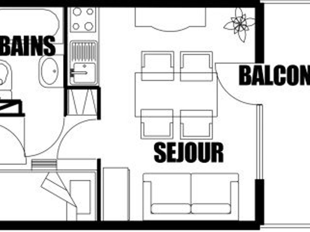 Studio 4 personnes Les Carroz, 140 m centre village - Photo 7