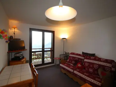 Appartement 2 pièces balcon vue Ecrins, 400m pistes : photo 5