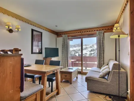 Appartement 4 pers. vue domaine skiable, piscine incluse : photo 3