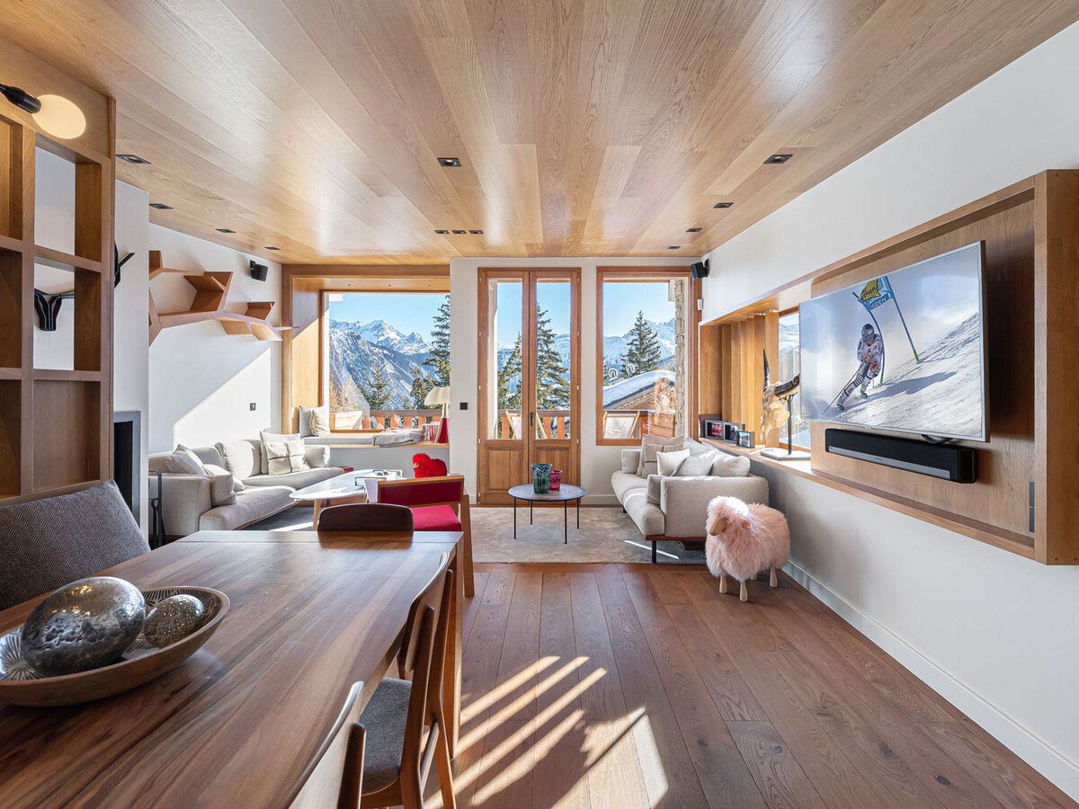 Triplex 4 chambres Courchevel 1850, cheminée et ski room - Photo 4
