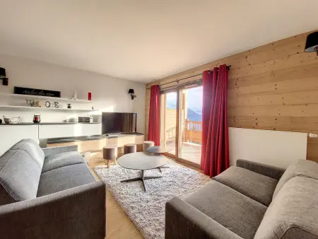 Appartement alpin avec sauna à La Rosière, 9 personnes : photo 5