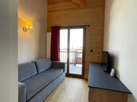 Appartement alpin avec sauna à La Rosière, 9 personnes : photo 10