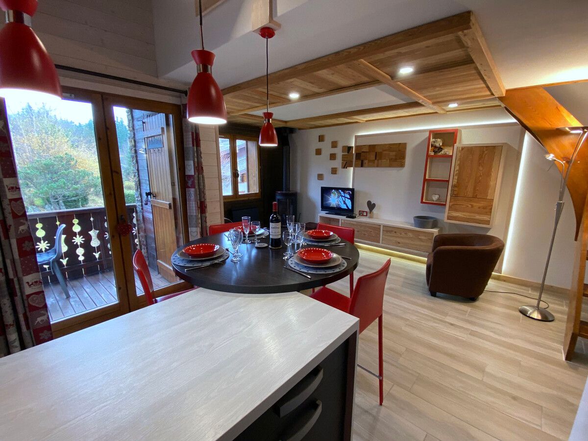 Duplex 45m² Chamonix, poêle à bois, vue Mont-Blanc - Photo 2