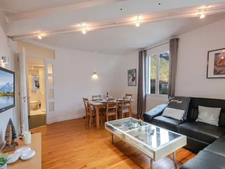 Appartement 60m² 5 pers, vue Mont-Blanc, Chamonix centre : photo 4