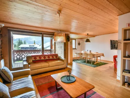 T4 87m² aux Gets, 8 pers, terrasse sud-ouest et parking : photo 3