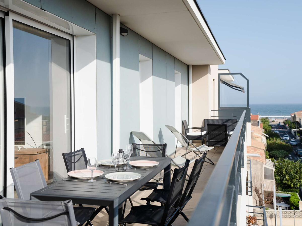 Appartement 7 pers. vue mer, 4e étage à Narbonne-Plage - Photo 1