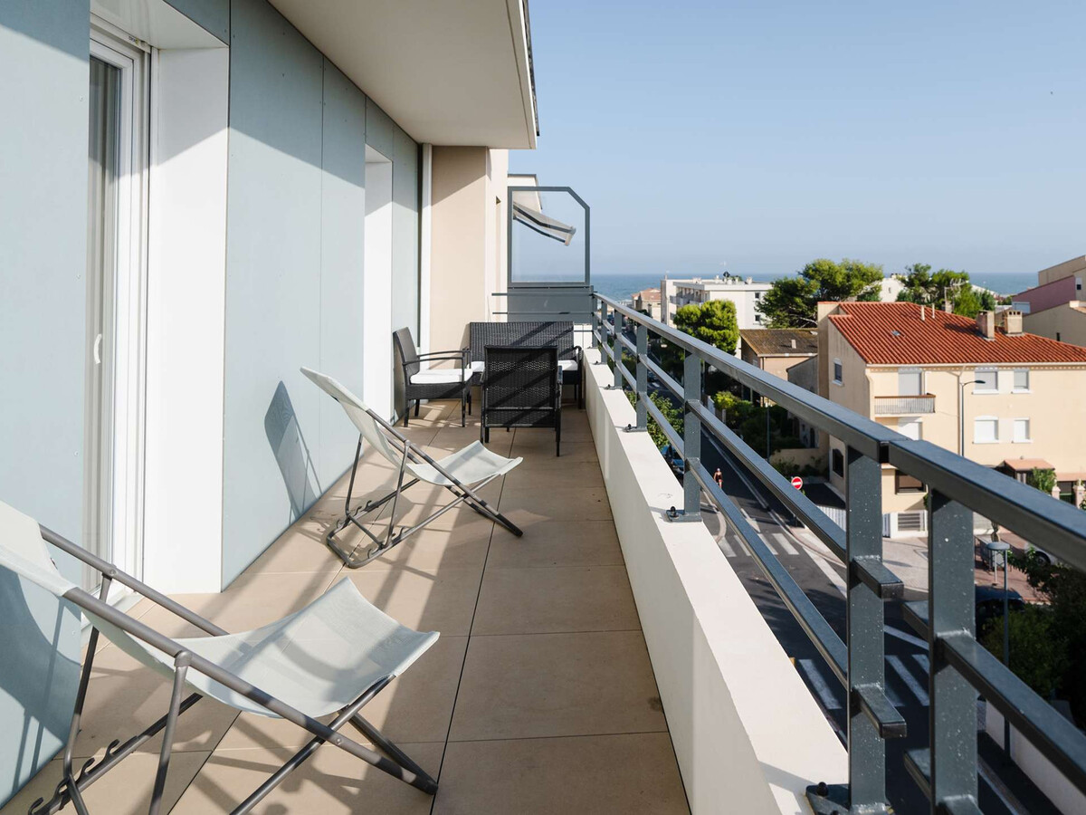 Appartement 7 pers. vue mer, 4e étage à Narbonne-Plage - Photo 14