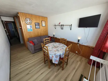 Location appartement à Plagne Aime 2000, Studio fonctionnel au pied des pistes, animaux admis