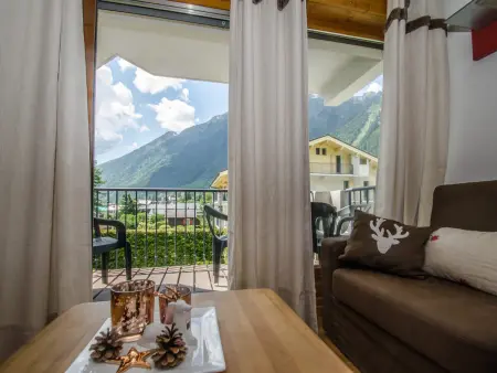 Appartement 3 étoiles 45m² avec balcon vue Brévent, Chamonix : photo 3