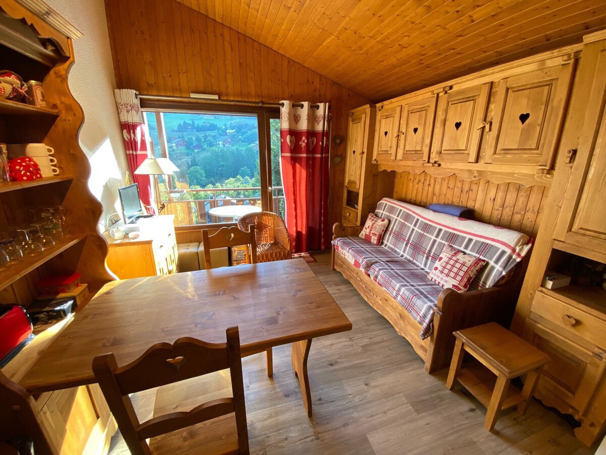 Studio 4 pers. La Clusaz - balcon, parking et skis - Photo 1