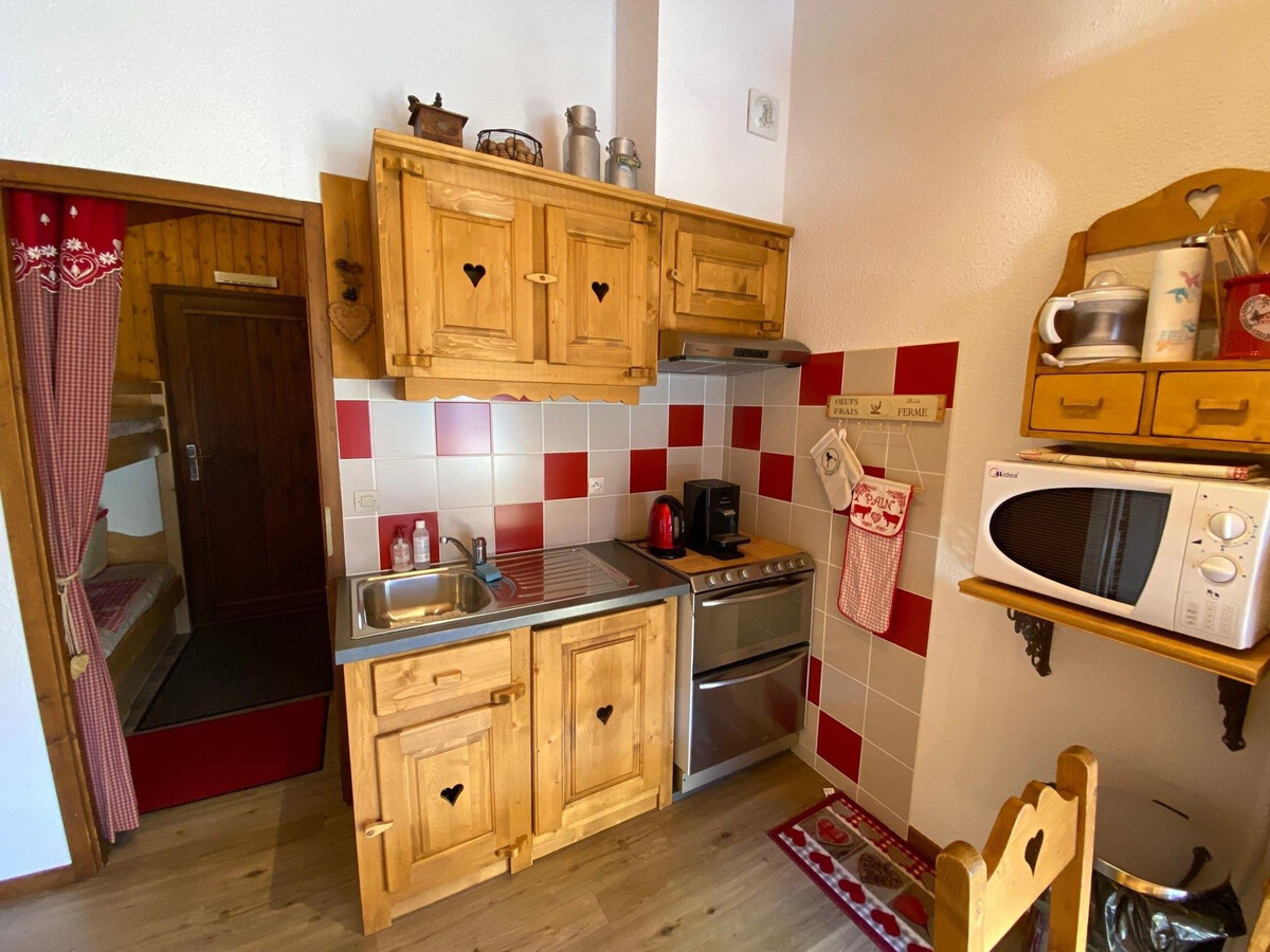 Studio 4 pers. La Clusaz - balcon, parking et skis - Photo 6