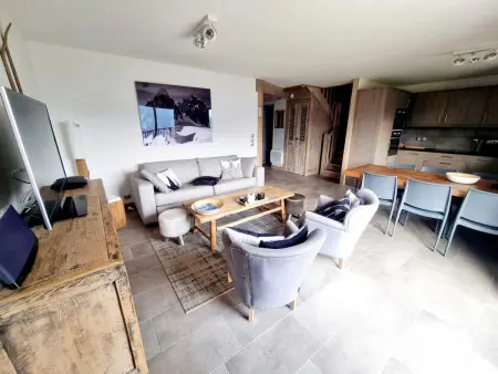 Duplex 8 pers, piscine et parking, vue Beaufortain : photo 8