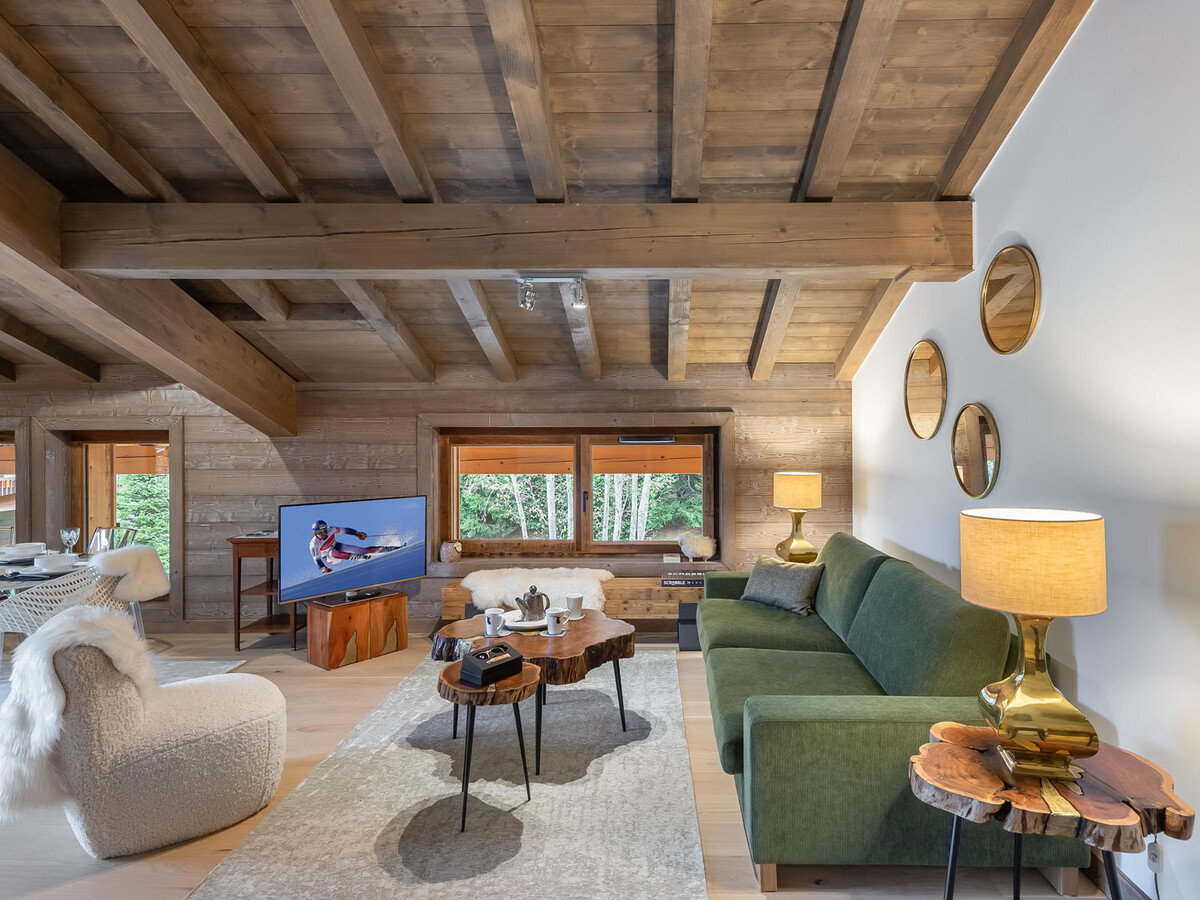 Appartement 83m² Megève avec sauna, hammam et balcon montagne - Photo 1