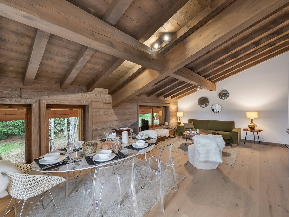 Appartement 83m² Megève avec sauna, hammam et balcon montagne - Photo 6