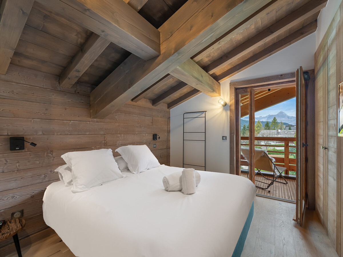 Appartement 83m² Megève avec sauna, hammam et balcon montagne - Photo 7