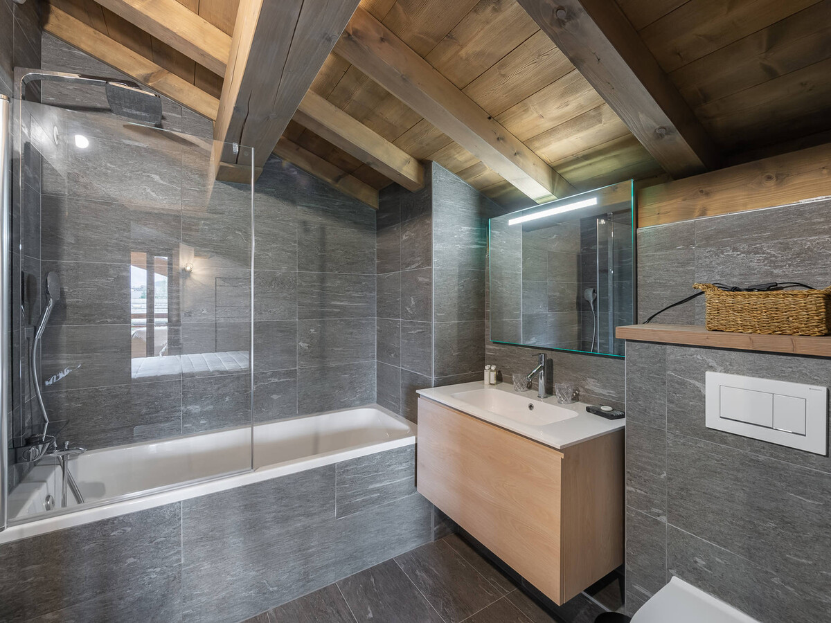 Appartement 83m² Megève avec sauna, hammam et balcon montagne - Photo 8
