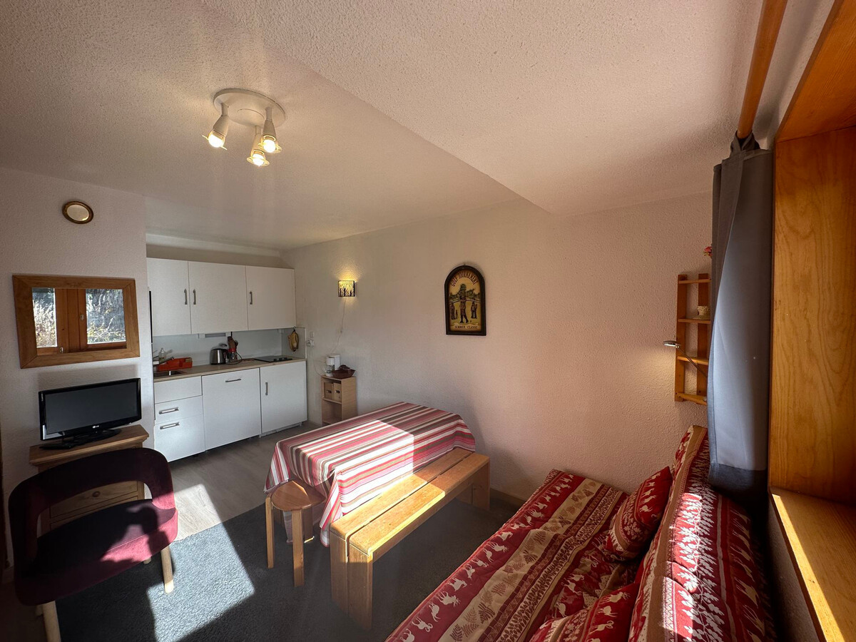 Studio 20 m² Méribel : ski aux pieds, terrasse, parking - Photo 6
