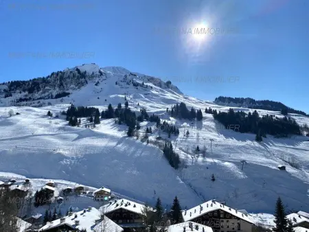 Studio 23m² vue pistes du Chinaillon, balcon sud-est : photo 11