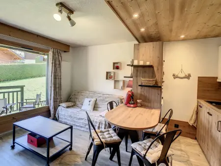 Location appartement à Combloux, Charmant 2P à Combloux avec terrasse, parking et casier à ski