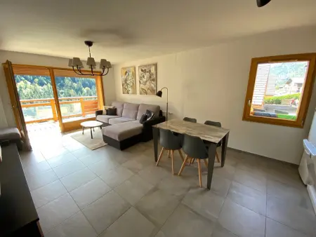 Appart 66m² 2 ch + coin nuit, balcon sud, garage : photo 5