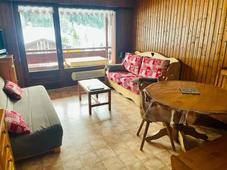 Location appartement à Le Grand Bornand, Studio lumineux pour 4 pers. proche centre et pistes