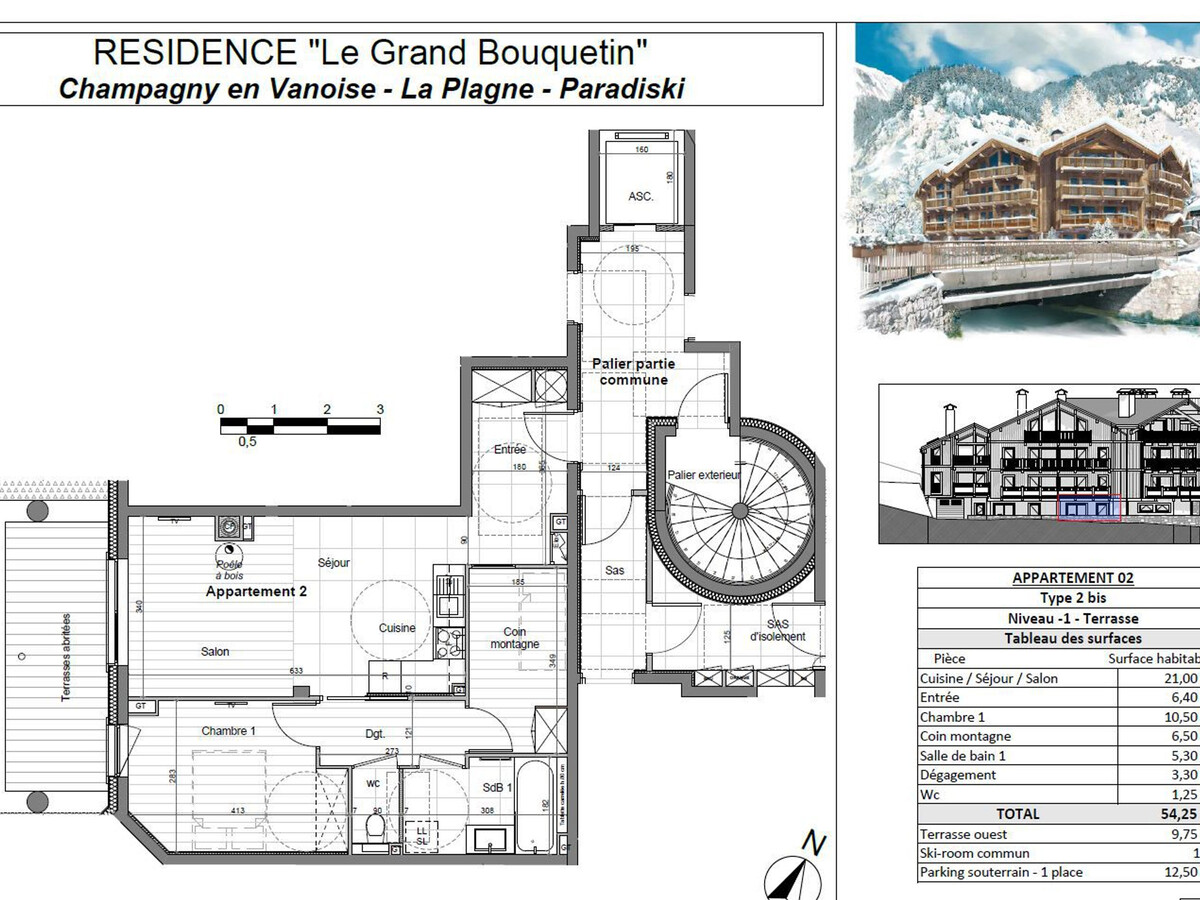 Grand Bouquetin : appartement 6 pers, terrasse Ouest - Photo 3