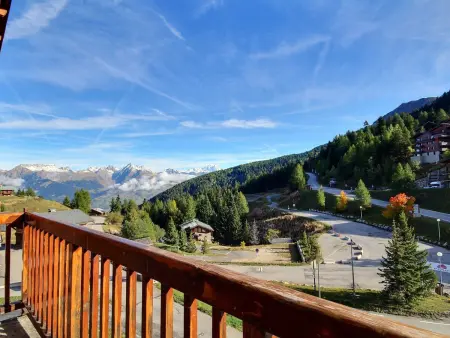 Duplex 6 pers rénové, balcon sud-est, La Plagne 1800 : photo 7